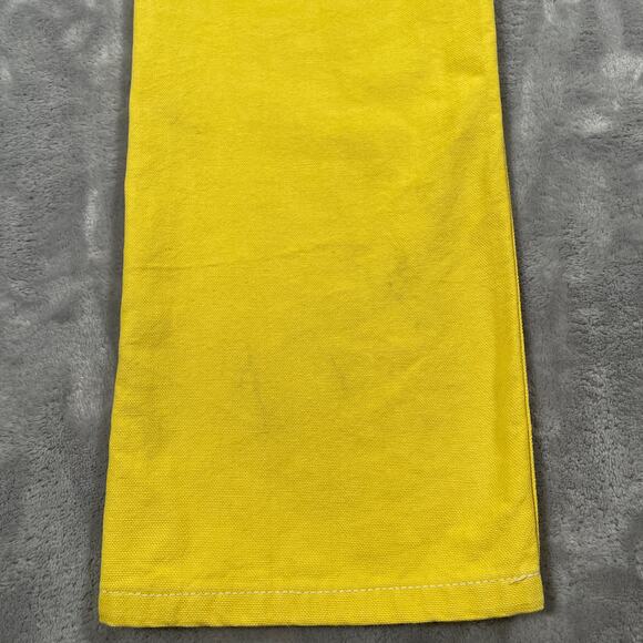 Lykke Wullf Perfected Ranch Pant 2 Yellow Patch Pockets Cotton Retro High Rise - Picture 11 of 15